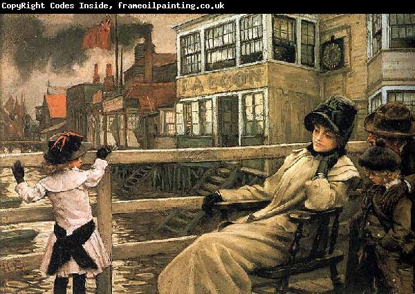 James Tissot Waiting for the Ferry